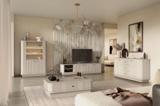 Wohn- und Schlafzimmer Vesper mit Sockel – Kaschmir