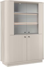 Vitrine Vesper mit Sockel – Kaschmir