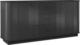 Kommode Vesper mit Sockel – Schwarz