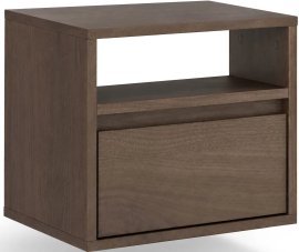 Wand-Nachtkästchen Zolia – Nussbaum elegant