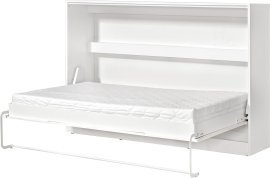 Horizontales Schrankbett Perfect 120x200 cm – Weiß