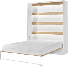 Vertikalbett im Schrank Perfect 160x200 cm – Eiche