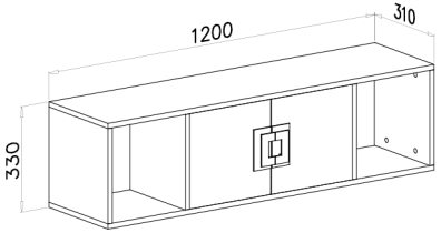 Domel - Regal Nico 12 – Eiche