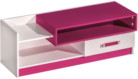 RTV-Kommode Trafiko 10 – Weiß/Rosa