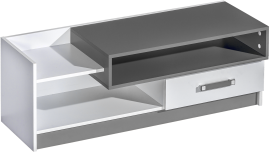 RTV-Kommode Trafiko 10 – Weiß/Grau