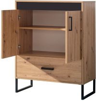 Domel - Hohe Kommode Lamelix 04 – ohne Lamellen