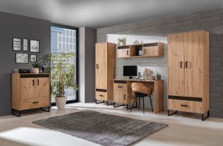 Domel - Hohe Kommode Lamelix 04 – ohne Lamellen