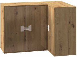 Eckkommode Index 09 – Eiche Artisan Hochglanz