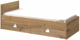 Kinderbett Index 14 – 90x200 cm – Eiche Artisan Hochglanz