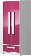 Eck-Kleiderschrank Guliver 02 – Rosa