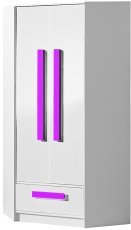 Eckkleiderschrank Guliver 02 – Weiß