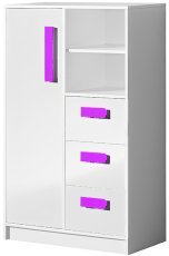 Hohe Kommode Guliver 05 – Weiß