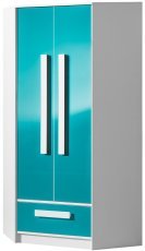 Eck-Kleiderschrank Guliver 02 – türkis