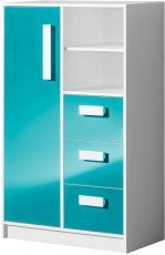 Hohe Kommode Guliver 05 – türkis