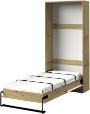 Vertikalbett im Schrank Nero 15 – 90x200 cm – Hochglanz