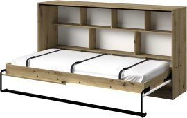 Horizontales Klappbett im Schrank Nero 16 - 90x200 cm – matt