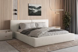 Bett mit Hebefunktion 06 – 140x200 cm – Bouclé Anthology